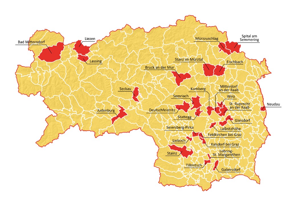 e5 Gemeinden in der Steiermark